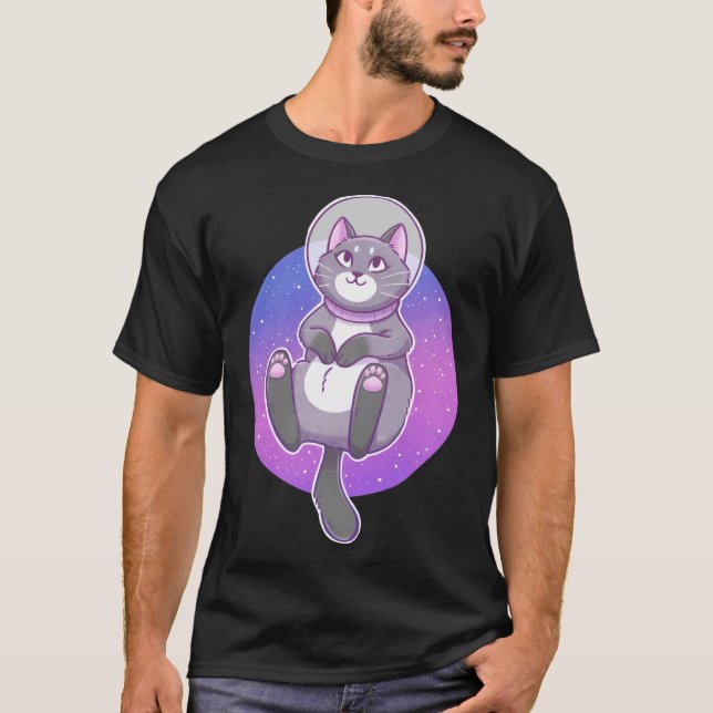 Astronaut Space Kitty T-Shirt (Vorderseite)