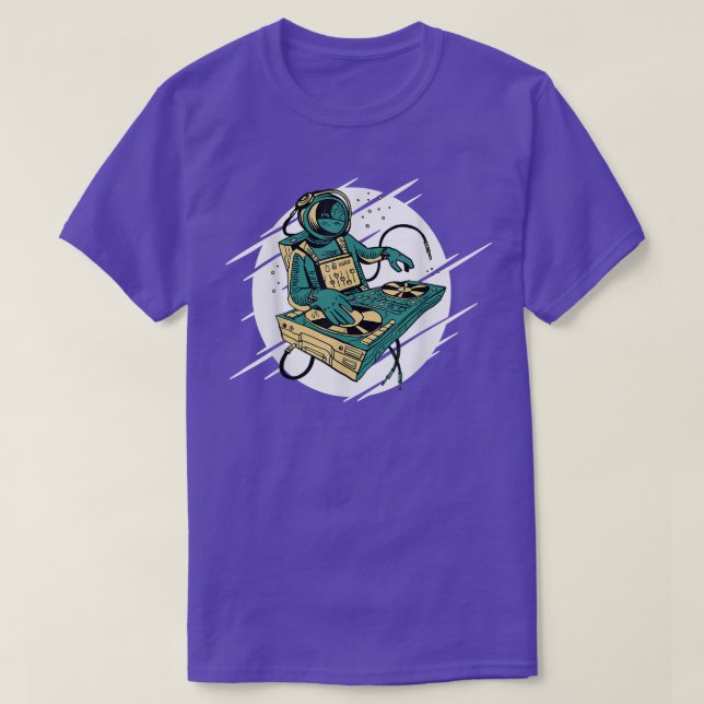 Astronaut Space Music Dj T - Shirts (Design vorne)
