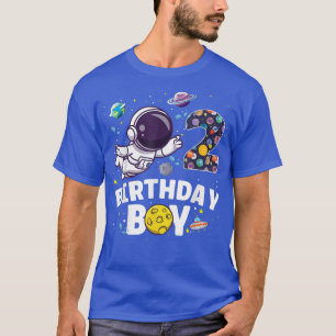 Astronaut Space Thema Party 2 Jahre alt Geburtstag T-Shirt