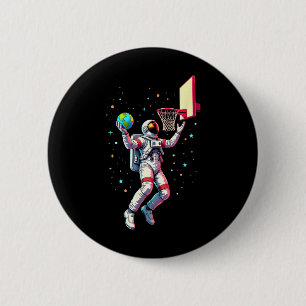 Astronaut spielt Sketll-Planeten Weltraum 1 Button