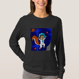 Astronaut Squirrel in Space T-Shirt