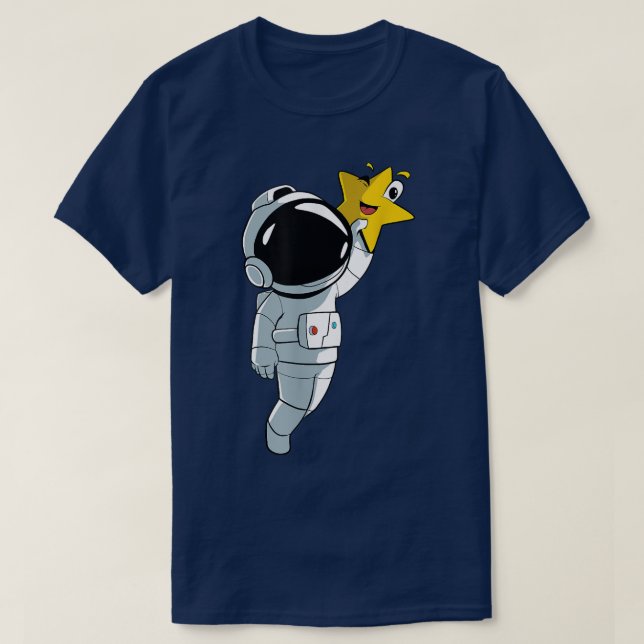 Astronaut Star Planet T - Shirt (Design vorne)