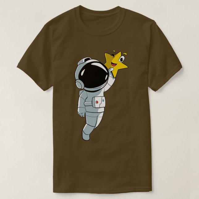 Astronaut Star Planet T-Shirt (Design vorne)