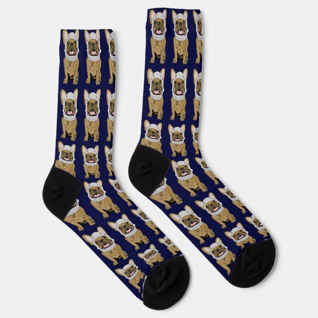 Astronaut süßer Hund Socken (Rechts)
