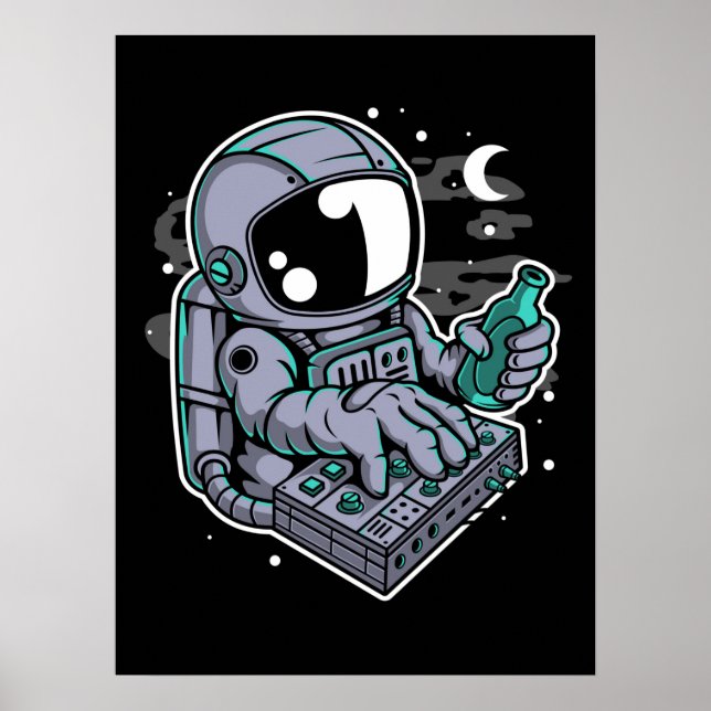 Astronaut Synthesizer Poster (Vorne)