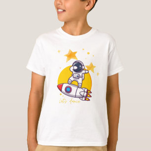 Astronaut tanzt auf einer Rakete T-Shirt