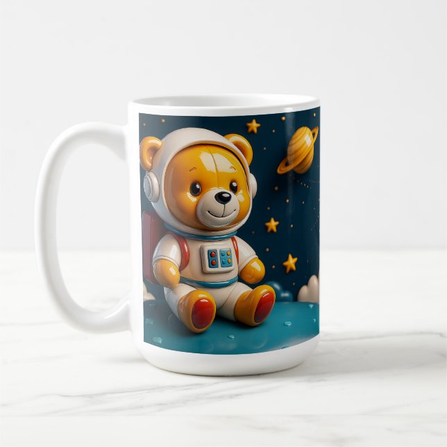 Astronaut Teddy Cut Kaffeetasse (Links)