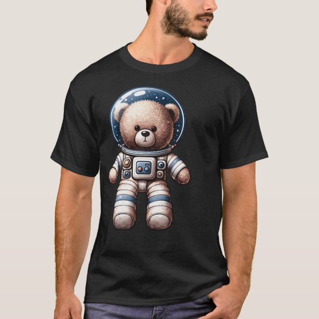 Astronaut Teddy T-Shirt (Vorderseite)