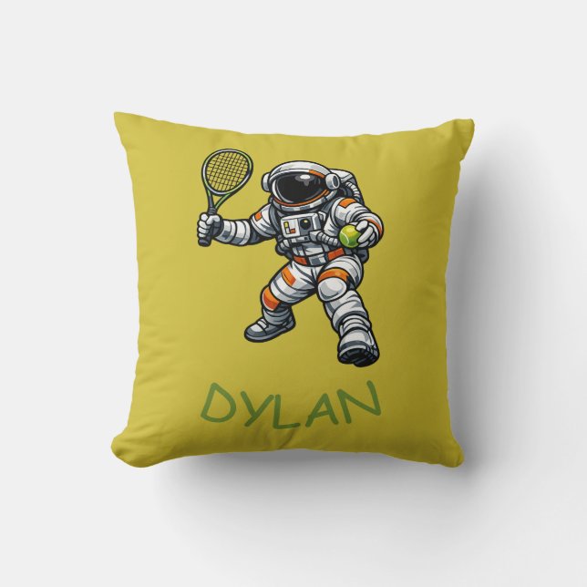 Astronaut Tennis Kissen (Vorderseite)