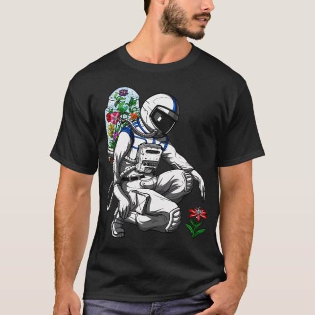 Astronaut Umweltaktivist T-Shirt (Vorderseite)