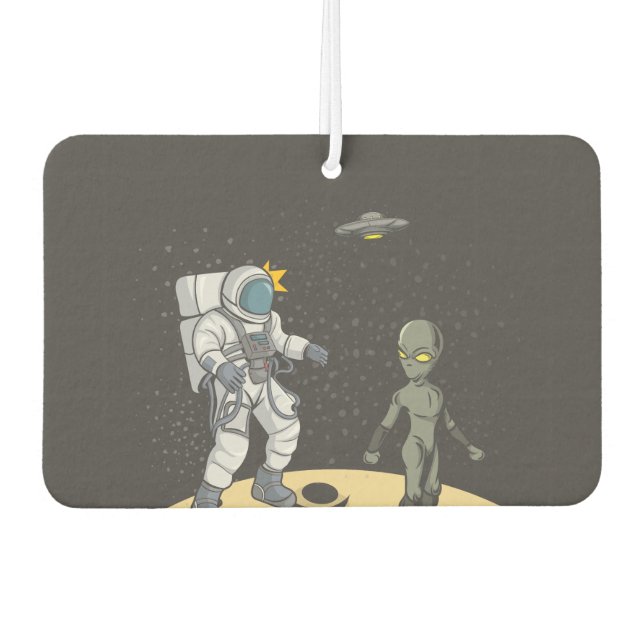Astronaut und Alien Autolufterfrischer (Vorderseite)