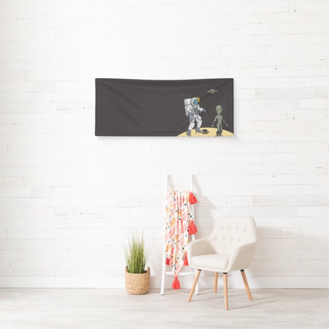 Astronaut und Alien Banner (Insitu)