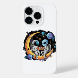 Astronaut und Alien genießen eine Scheibe Case-Mate iPhone 14 Pro Hülle