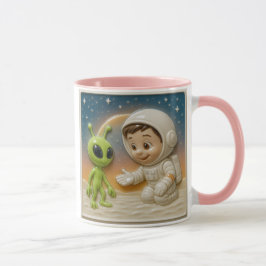 Astronaut und Alien Tasse