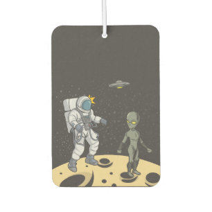 Astronaut und Außerirdischer Autolufterfrischer