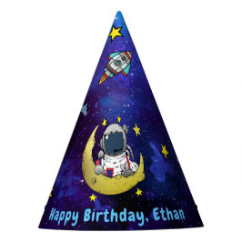 Astronaut und Moon Partyhütchen
