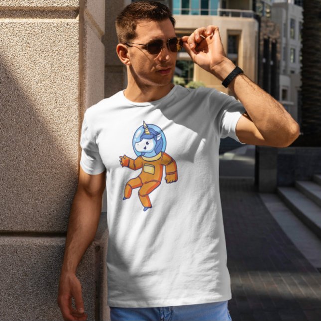 Astronaut Unicorn T Shirt Cartoon Design (Von Creator hochgeladen)