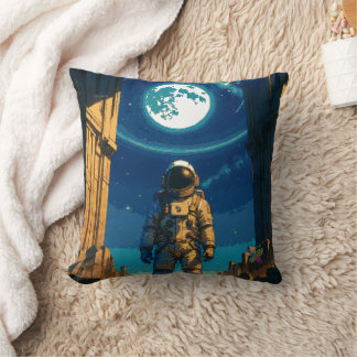 Astronaut unter dem himmlischen Tor Kissen