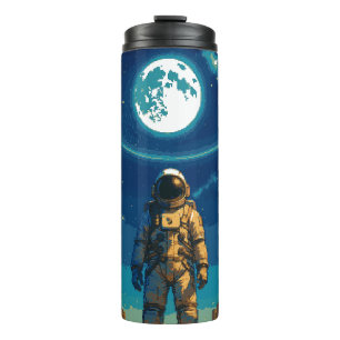 Astronaut unter dem himmlischen Tor Thermosbecher