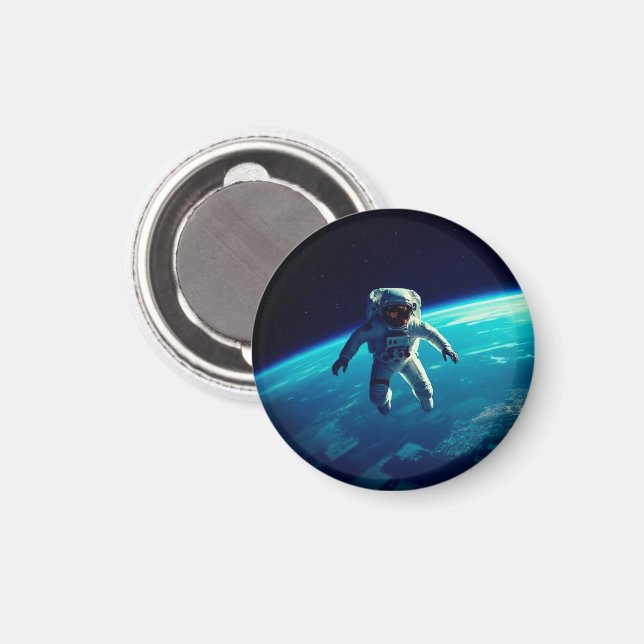 ASTRONAUT UNTETHERED MAGNET (Vorderseite/Rückseite)