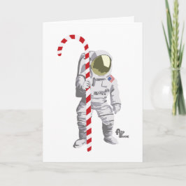 Astronaut-Urlaubskarte Feiertagskarte