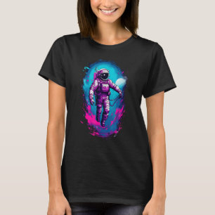 Astronaut Vaporwave ästhetische Retro Glitch Space T-Shirt