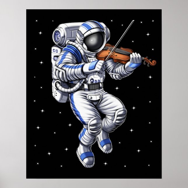 Astronaut Violin Player Poster (Vorne)