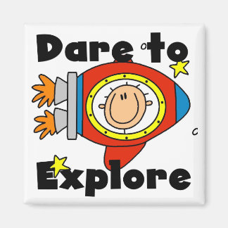 Astronaut wagt es, die Tshirts und Geschenke zu en Magnet