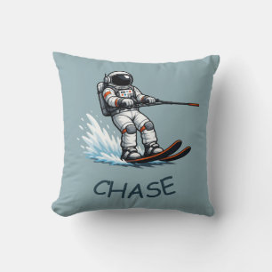 Astronaut Wasserskilauf Kissen
