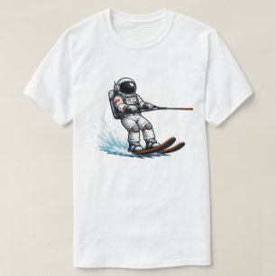 Astronaut Wasserskilauf T-Shirt