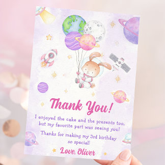Astronaut Weltraum Geburtstag Danke Karte