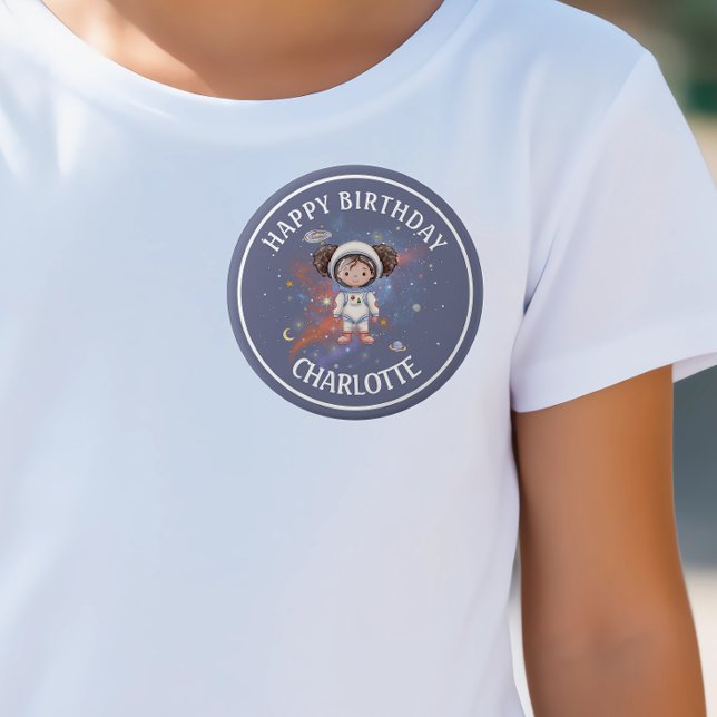 Astronaut Weltraum Junge Geburtstag Button (Von Creator hochgeladen)