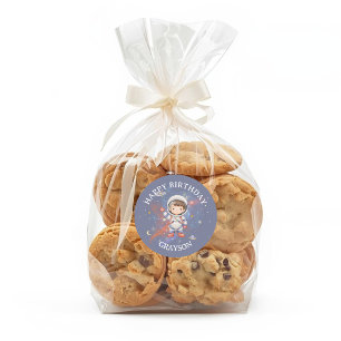 Astronaut Weltraum Junge Geburtstag Runder Aufkleber