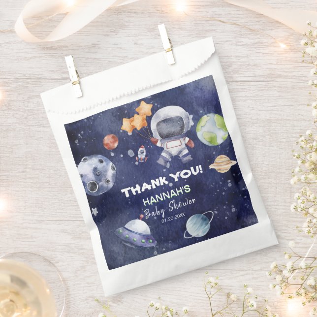 Astronaut Weltraumjunge Party Geschenktütchen (Ausgeschnitten)
