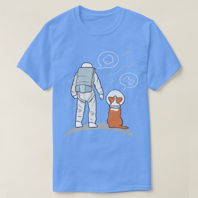 Astronaut With Dog  T-Shirt (Design vorne)