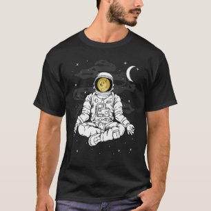 Astronaut-Yoga-Dogecoin-Dockingmünze bis zur Mondk T-Shirt