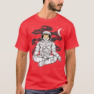 Astronaut Yoga Dogelon Mars ELON-Münze zum Mond T-Shirt