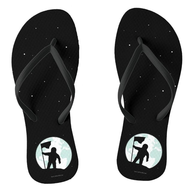 Astronaute-Silhouette Flip Flops (Fußbett)