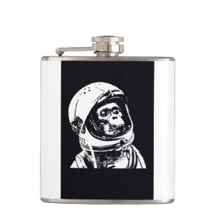 Astronauten-Affe Flachmann