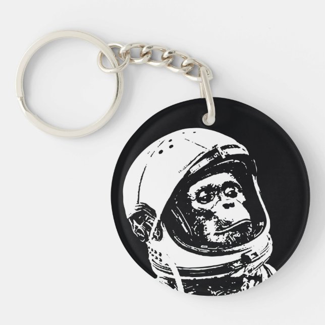 Astronauten-Affe Schlüsselanhänger (Vorderseite)