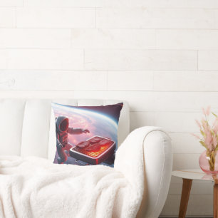 Astronauten Braten Hühnchen im Weltraum - Funny &  Kissen