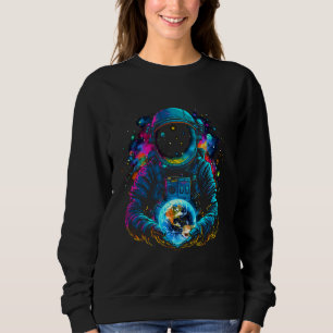 Astronauten, die Planeten der Erde Raumfahrtwissen Sweatshirt