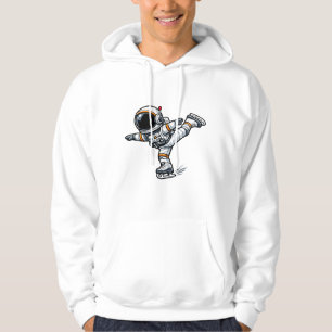 Astronauten-Eiskunstlauf Hoodie