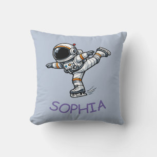 Astronauten Eiskunstlauf Kissen