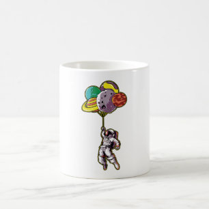Astronauten fliegen ins All Kaffeetasse