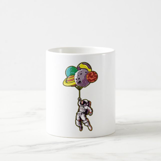 Astronauten fliegen ins All Kaffeetasse (Mittel)