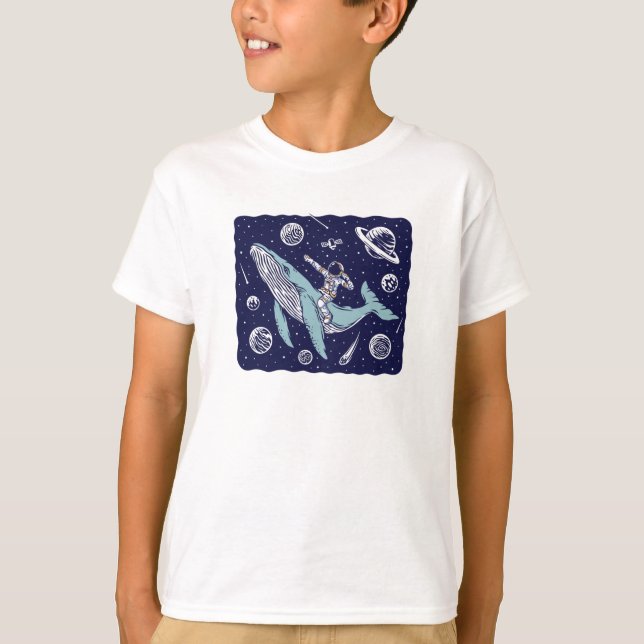 Astronauten fliegen ins All T-Shirt (Vorderseite)