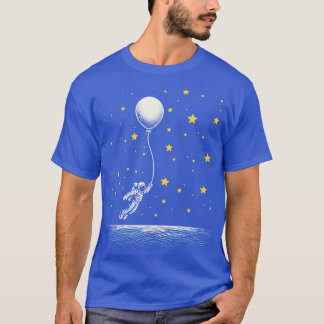 Astronauten fliegen mit Ballons T-Shirt