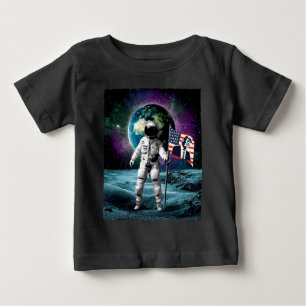 Astronauten für Trump 2024 Einladung Baby T-shirt
