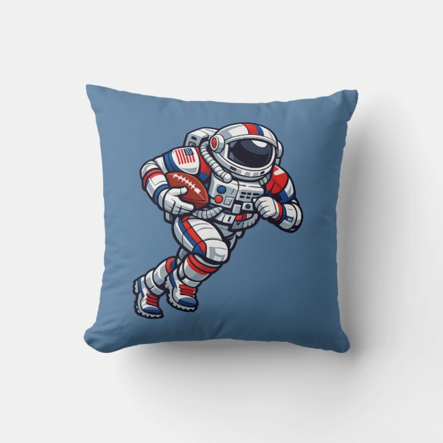 Astronauten-Fußball Kissen (Vorderseite)
